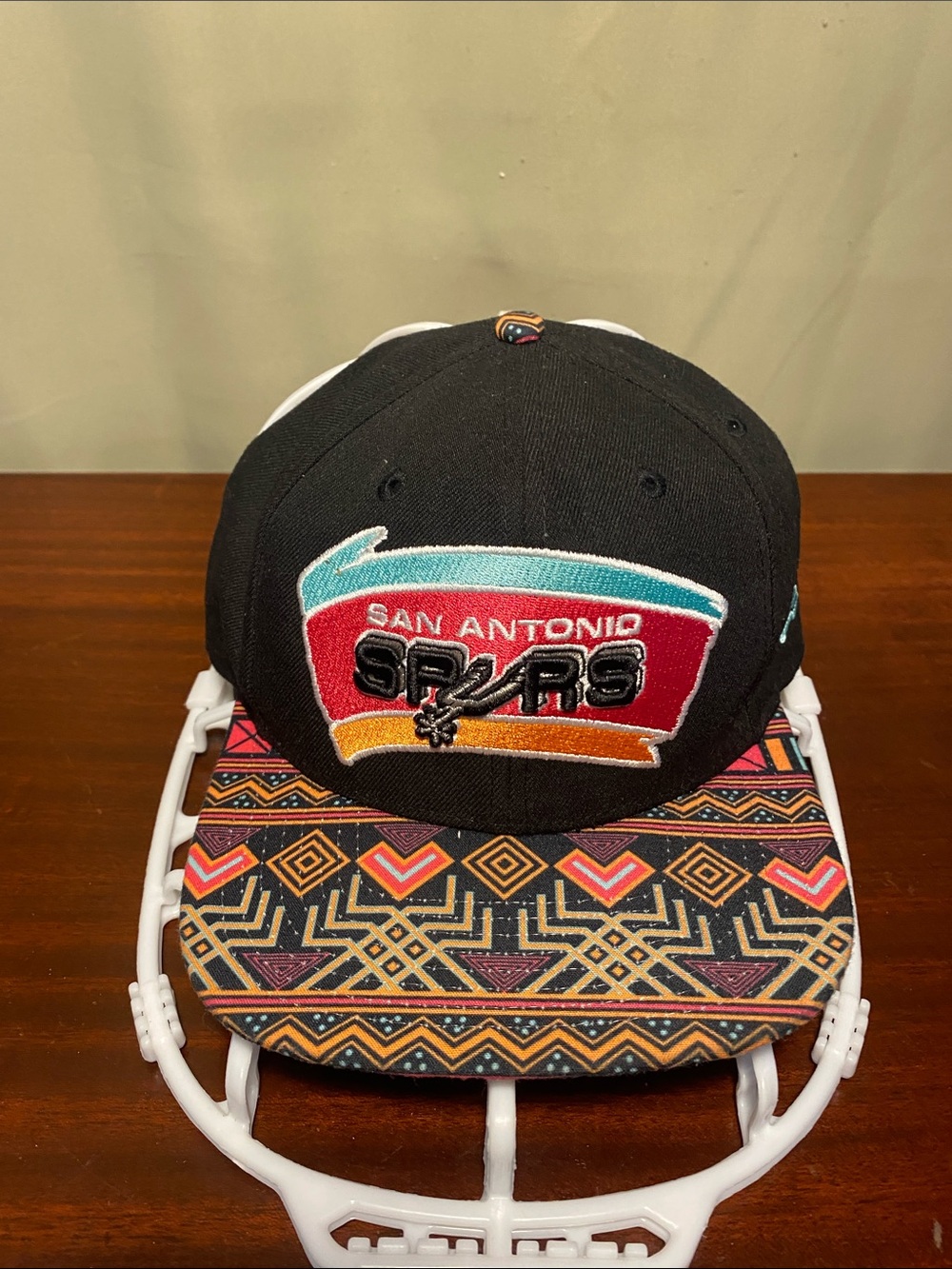 San Antonio Spurs New Era Original Fit Print Play Aztec Basketball Hat O/S NWT